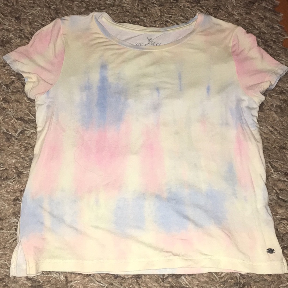 Pastel tie dye shirt